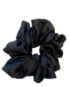 JA-NI Hair Accessories - Hair Scrunchies Large, The Black Satin